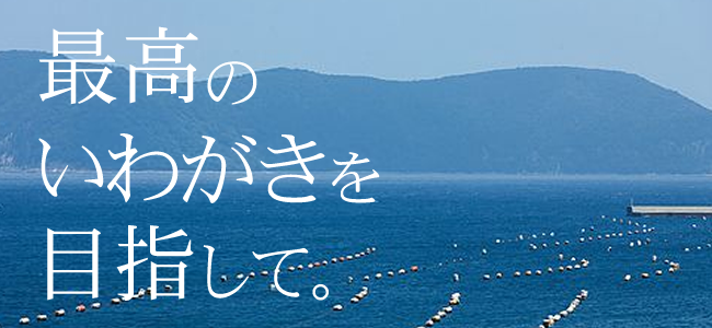 最高のいわがきを目指して。